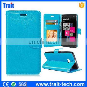 Crazy Horse Wallet Style Magnetic Flip Stand TPU+ PU Leather Case for Nokia Lumia 930