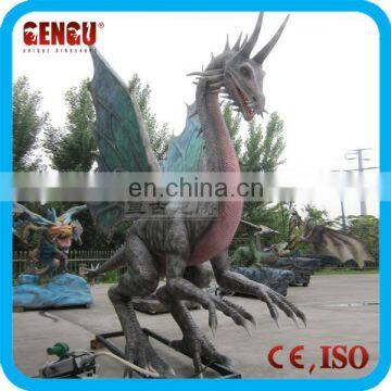 Outdoor Theme Park High Simulation Dragon Statues