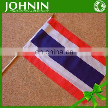 cheap polyester print promotional national hand waving thailand flag