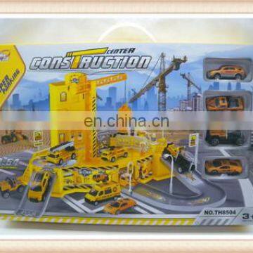 construction alloy car parking garage toy