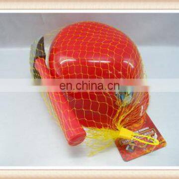 plastic fireman hat toy helmet with hammer