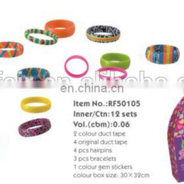 2015 fashion handbox set---DIY duct tape for hairpins and bracelets