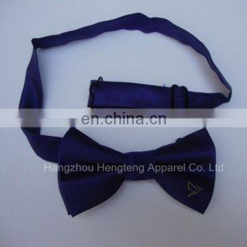 100% Silk custom Bow Tie with logo