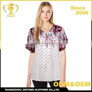 17230TG Casual V neck Design Kurti Tee shirt,Turkey Women Clothes Ladies Tops Blouses