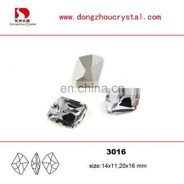 DongZhou Fancy loose crystal components Dysmorphism for wedding dress