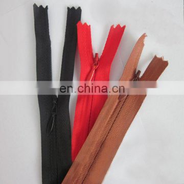 Nylon good quality lace colored invisible zipper