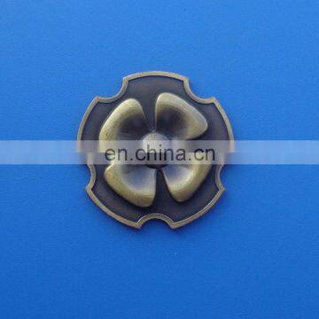 Antique bronze 3D flower design souvenir coin