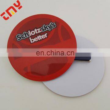 Plastic Pin Button Badge Maker , Blank Button Badge Wholesale