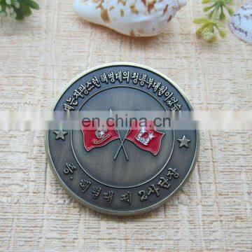 Logo Engraved Antique Silver Coin Colored Silver Coins photo-6