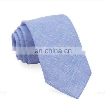 100% Linen South End Solid Mens Neck Tie photo-2