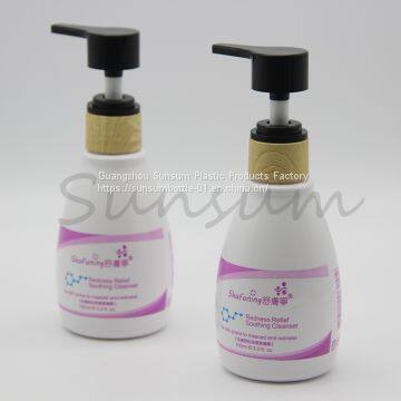 Custom Logo 150ml Plastic Cosmetic Lotion Bottle With Bamboo Pump photo-4