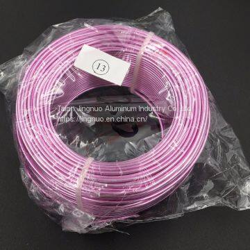 Hot Sale 1.0mm Anodized Aluminum Wire Different Colored Craft Aluminium Wire photo-2