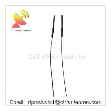 Omnidirectional WiFi 2.4G antenna copper tube material w/rg1.13 cable and u.fl connector FPV antenna for UAV drone