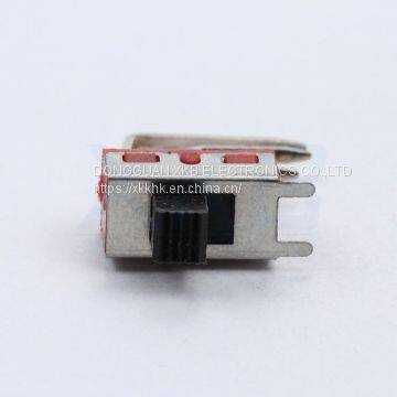 12.7*6.6mm SS-12D28 Handle Height 4mm High Current Side Plug Slide Switch photo-2