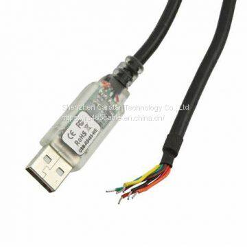 FTDI Chip usb to RS485 Cable with TX/RX LEDs, Wire End, 1.8M