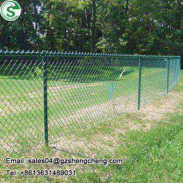 PVC coated black chain fence mesh