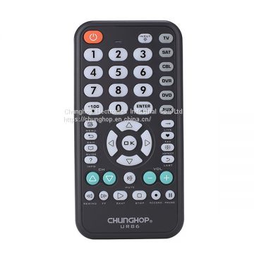 UR86 Universal Remote Control with operation 6 devices with 1 remote