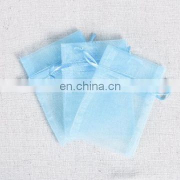 Wholesale high quality organdy gift bag pouch with draw string