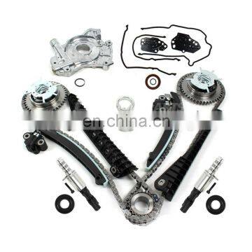 Timing Chain Oil Pump Kit/Cam Phasers/Gasket/Solenoid For 04-08 Ford Lincoln 5.4L 3V A-TK3060VVT150OPTG