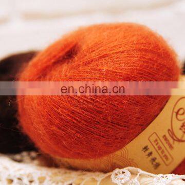 Fluffy Mohair and Acrylic and Wool Blended Fancy Yarn for Knitting photo-4