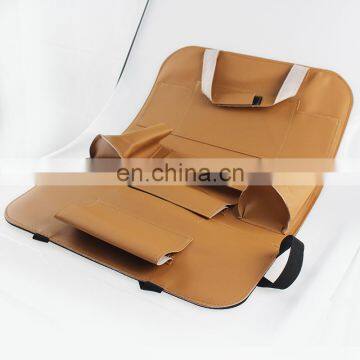 Factory price tablet hanging car back seat organizers with table holder