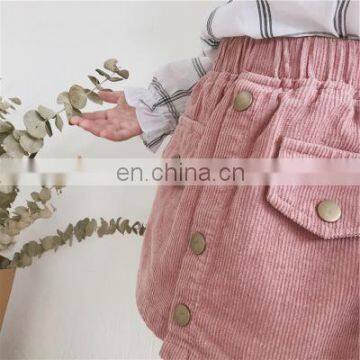 Girls Skirt Corduroy All-match Skirt Short Skirt 20 Autumn New