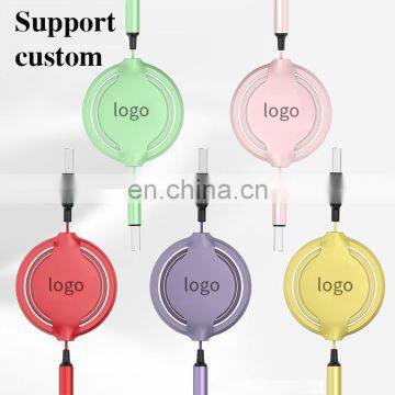 3 In 1 Usb Cable Micro Usb Fast Charging Nylon 1M 2A 2020 New Product Cable Original Factory Wholesale Data Line Cable photo-6