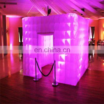 Newly Designed LED Exhibition Cubic Inflatable Photo Booth Shell Tent Inflatable Photo Booth for Sale