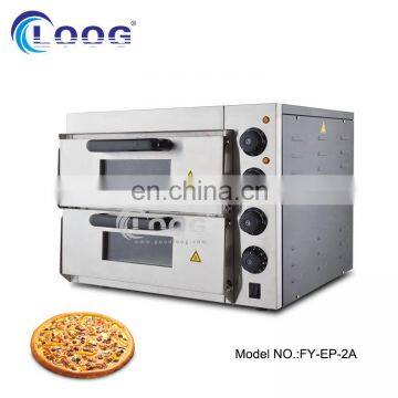 Easy Cleaned 2 Deck Pizza Roast Restaurant Equipment Commercial Pizza Oven Stone Base