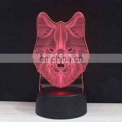Acrylic 3D illusion lamp LED club night light for children