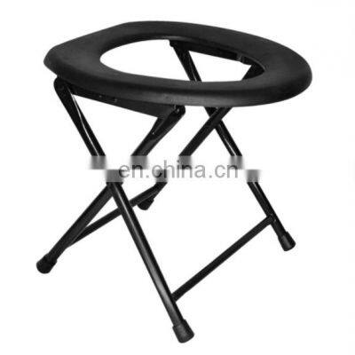 Hospital Bathroom Folding steel Toilet Chair Commode Chair For Elderly