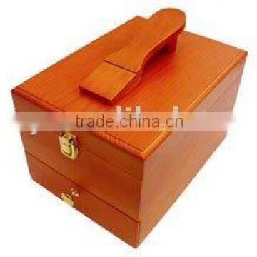 Wooden shoe box