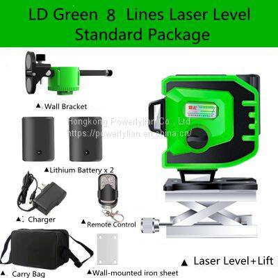 Green Rotary Cross Line 12 Lines 3D Laser Level photo-2