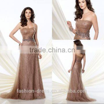 New Arrival Charming A-line Mother Of The Bride Lace Dresses 2014