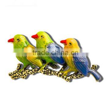 Fantasy animal jewelry colorful enamel brid china wholesale brooch