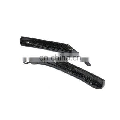 JCSPORTLINE Carbon Fiber Q50 Front Splitter Canards for Infiniti Q50 Hybrid Sport Sedan 4-Door 2014-2017 photo-4