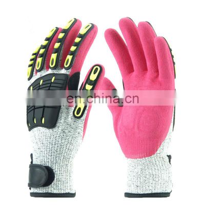 Factory Price Cut & Abrasion Resistant Gloves Excellent Grip Nitrile Anti Impact Gloves for Oilfield, Mining, Oil and gas