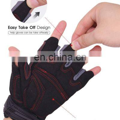 HANDLANDY Durable Driving Logo Night Light Fish Cleaning Fingerless Neoprene Custom Fishing Gloves photo-3