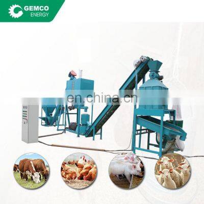 Factory Price small scale farm use poultry feed pellet line