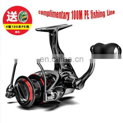 Новая конструкция с неглубокой катушкой. 8 шариковых подшипников. Размеры: 2000/3000/4000/5000/6000/7000. Корпус из металла и графита. Морской удлинительный спиннинговый катушка для рыбалки photo-2