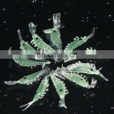 3cm Soft Plastic Shrimp Fishing Lure Luminous Shrimp Bait Soft Lure