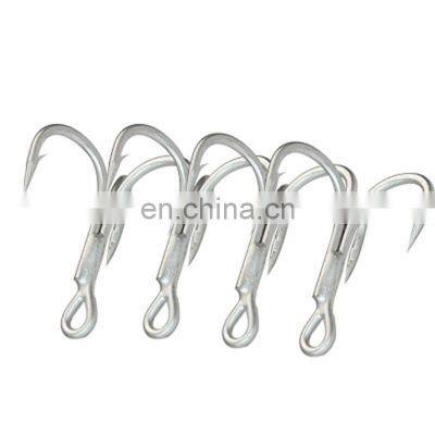 high carbon steel triple hook fishing Saltwater fishing  tin fish hook 4x strong  treble hook