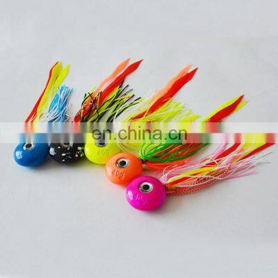 High quality artificial bait kabura  fishing tackle lure rubber jig lead head 40g 60g 80g 100g 120g for saltwater