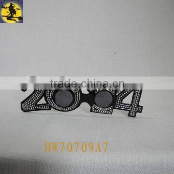 Black Party Sunglasses with Diamonds for 2014 New Year