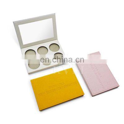 Innovate No Logo Pink Empty Makeup Palette Brown Vegan Multicolor Eyeshadow Palette