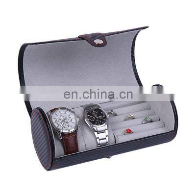 custom logo modern luxury pu leather box for watch jewelry