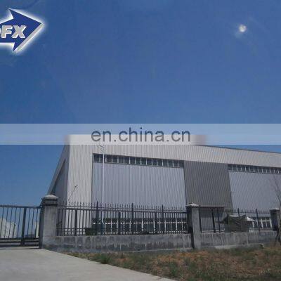 China prefabricated H section steel gabales and metal constructions shed building with sandwich panel roof