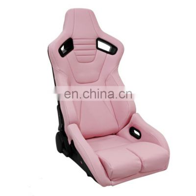 JBR1061B Carbon Look with cloth single slider racing bucket seat