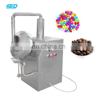 High Quality Stainless Steel Gummy Sugar Chocolate Coating Machine With Customizable Pot Diameter