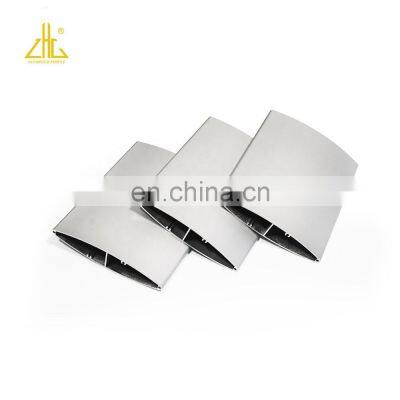 Natural Anodized 150x30 airfoil shape aluminum extrusion louver tube profile